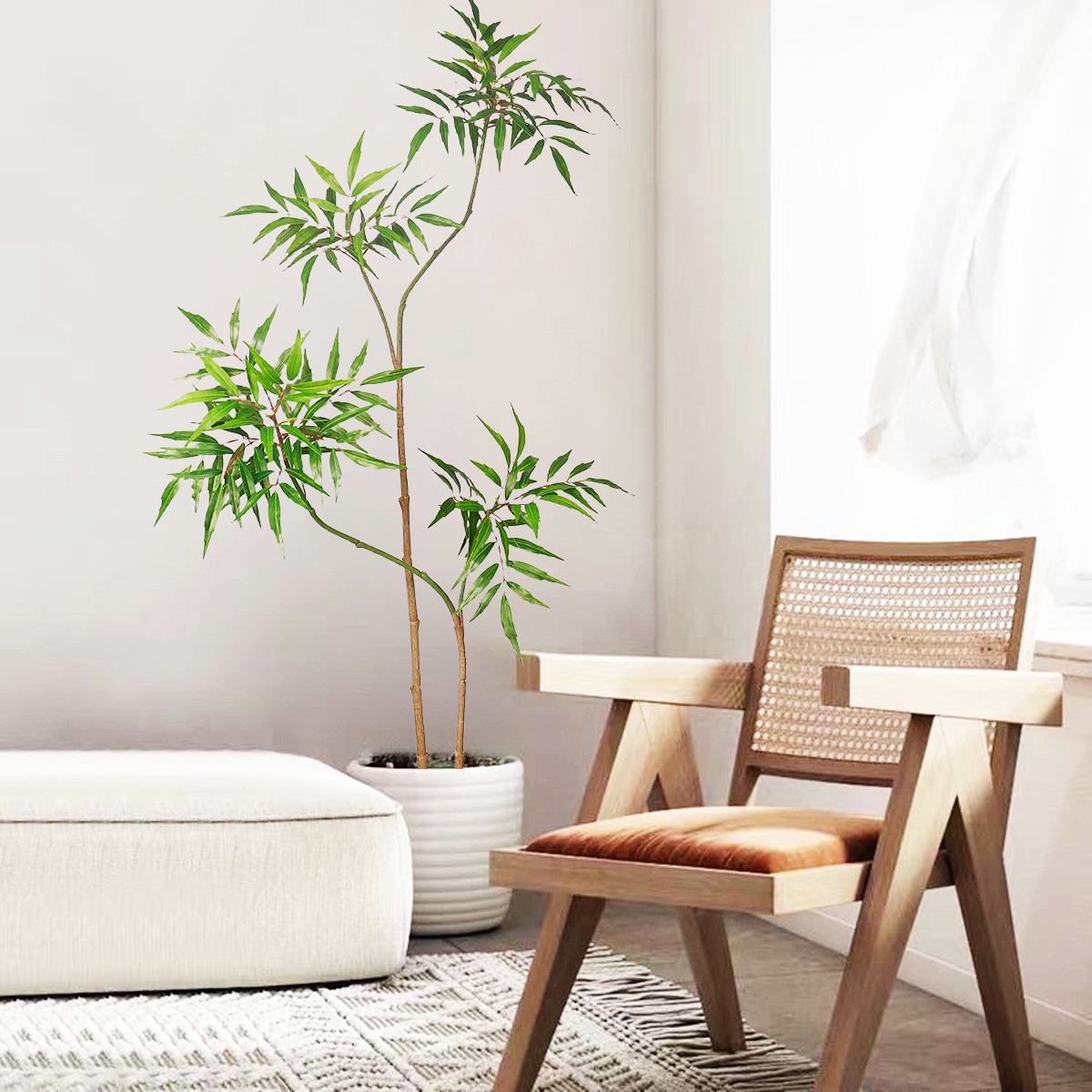 130-160CM yapay Banyan ağacı s - Ficus Lyrata Tree incelemesi ve fiyatı