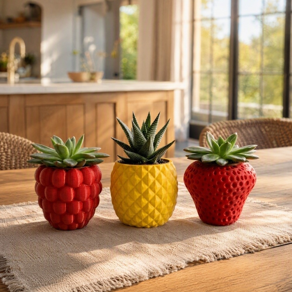 Plastik Meyve Saksısı 3D Baskı - Echeveria Succulent incelemesi ve fiyatı