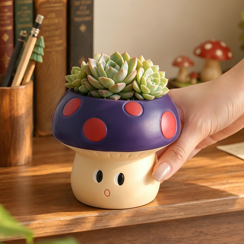Sevimli Çizgi Film Mantar Reçi - Echeveria Succulent incelemesi ve fiyatı
